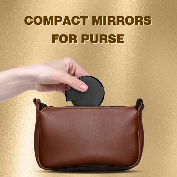 Qislee Compact Mirror Bulk, Round Makeup Mirror - Picture 3 of 6